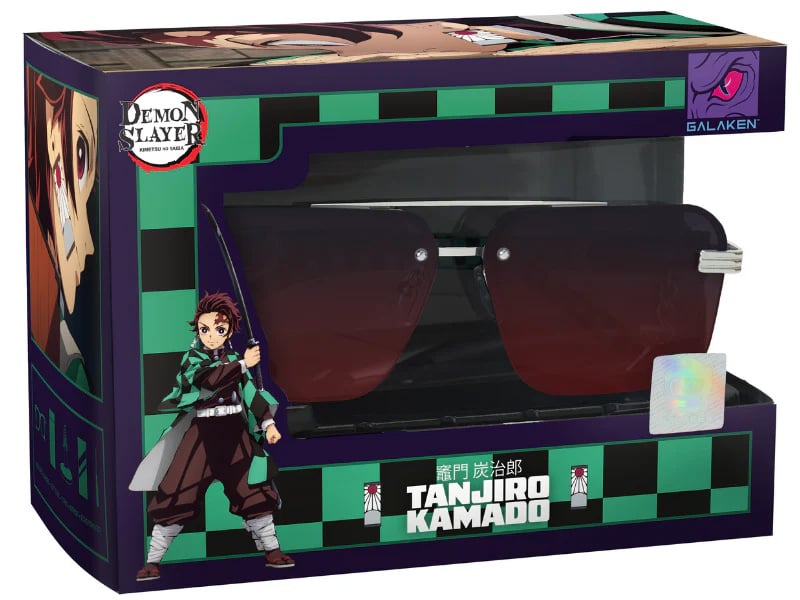 Demon Slayer: Kimetsu no Yaiba Galaken Tanjiro Kamado (Hanafuda Earrings) Sunglasses Gallery Image 5