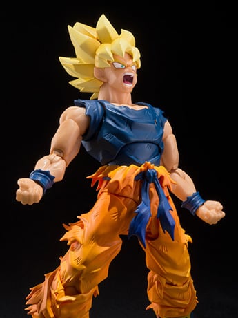 Dragon Ball Z S.H.Figuarts Super Saiyan Goku (Fighter of Rage) Exclusive Action Figure Gallery Image 2