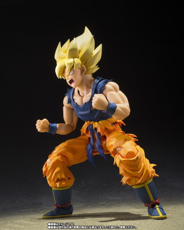 Dragon Ball Z S.H.Figuarts Super Saiyan Goku (Fighter of Rage) Exclusive Action Figure Gallery Image 4