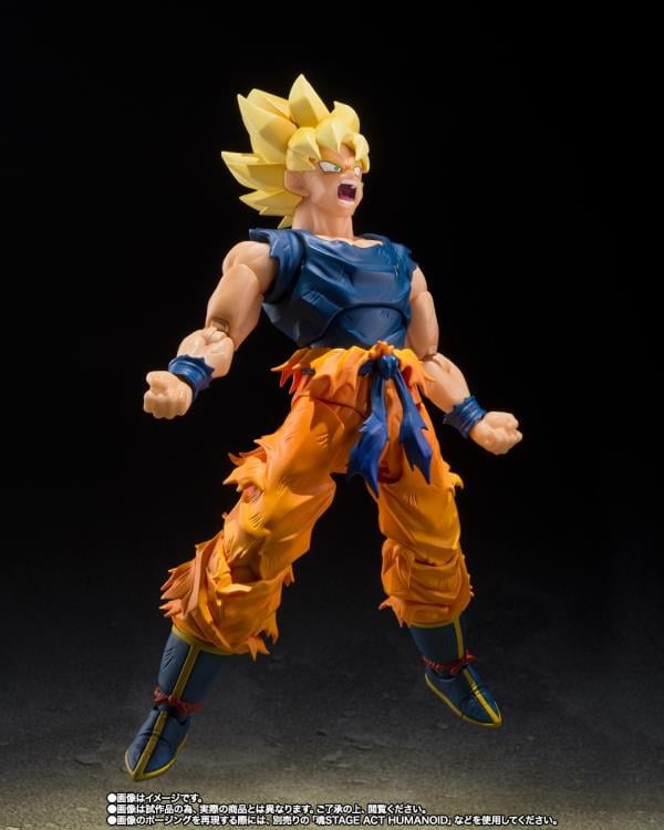 Dragon Ball Z S.H.Figuarts Super Saiyan Goku (Fighter of Rage) Exclusive Action Figure Gallery Image 6