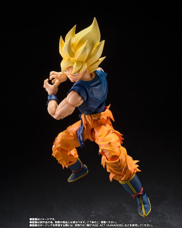 Dragon Ball Z S.H.Figuarts Super Saiyan Goku (Fighter of Rage) Exclusive Action Figure Gallery Image 7