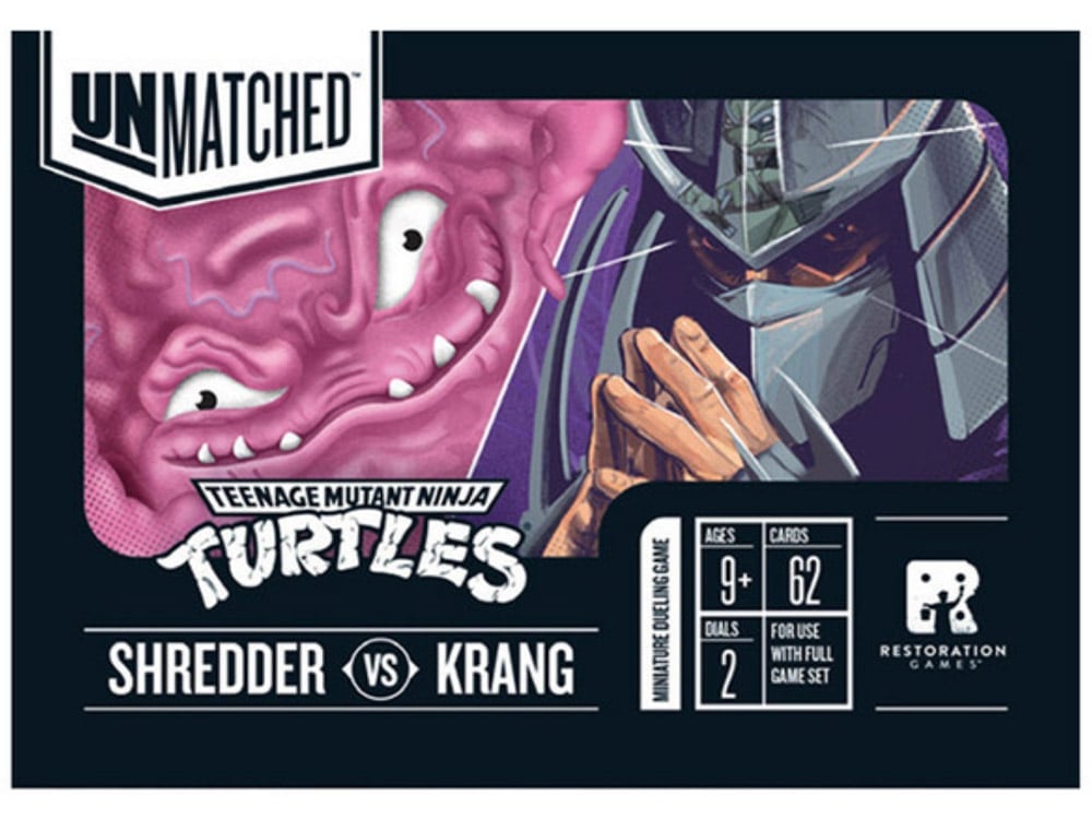 Unmatched Adventures: Teenage Mutant Ninja Turtles: Shredder/Krang Hero Deck Expansion Gallery Image 1