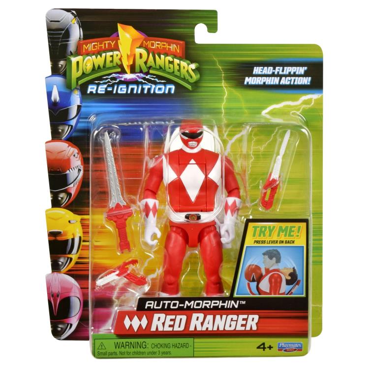 Mighty Morphin Power Rangers Re-Ignition Auto-Morphin Red Ranger Action Figure Gallery Image 8