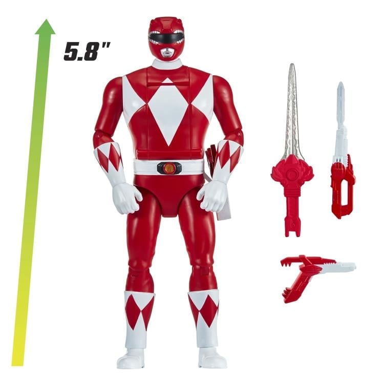 Mighty Morphin Power Rangers Re-Ignition Auto-Morphin Red Ranger Action Figure Gallery Image 6