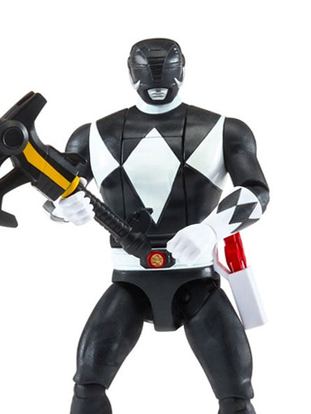 Mighty Morphin Power Rangers Re-Ignition Auto-Morphin Black Ranger Action Figure Gallery Image 2
