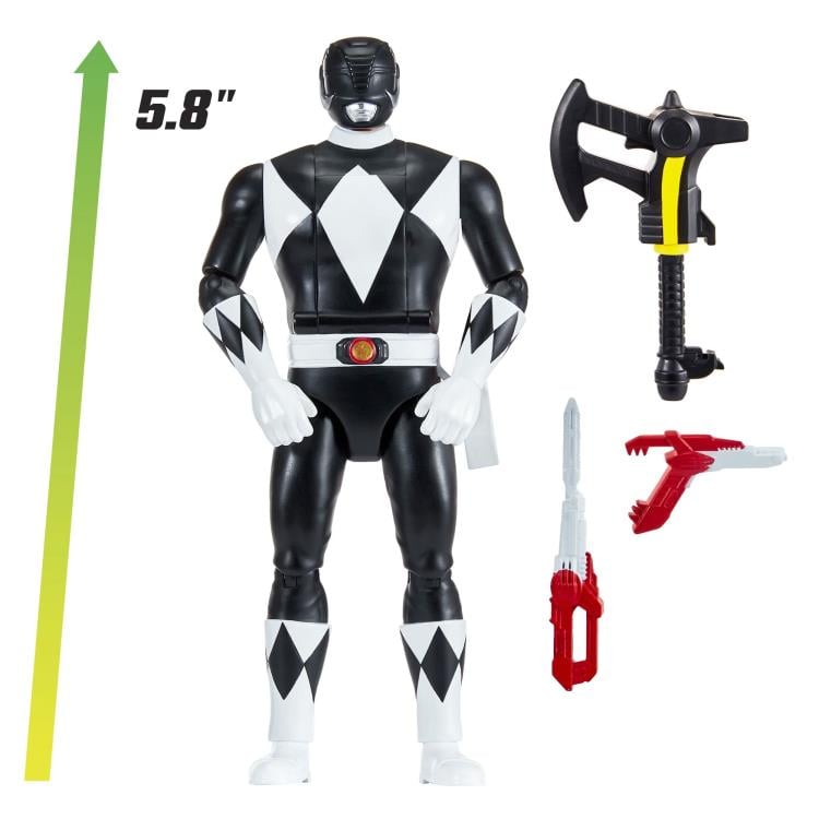 Mighty Morphin Power Rangers Re-Ignition Auto-Morphin Black Ranger Action Figure Gallery Image 6