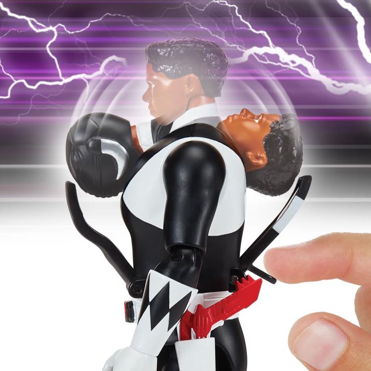 Mighty Morphin Power Rangers Re-Ignition Auto-Morphin Black Ranger Action Figure Gallery Image 7