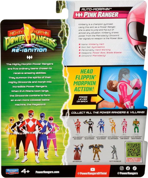 Mighty Morphin Power Rangers Re-Ignition Auto-Morphin Pink Ranger Action Figure Gallery Image 10