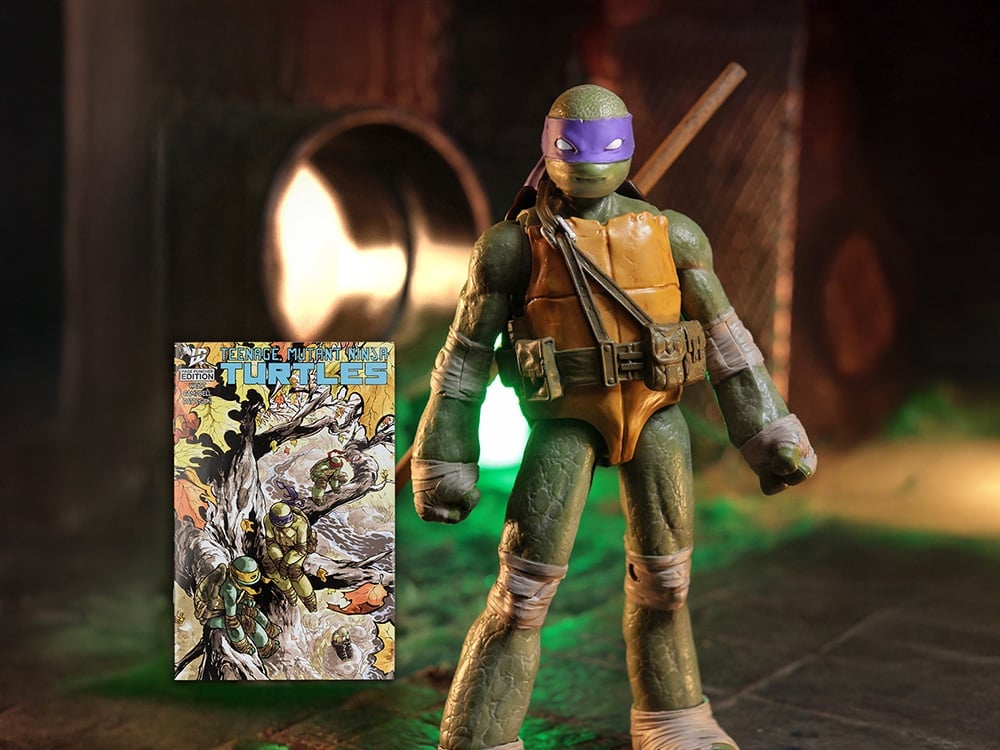 Teenage Mutant Ninja Turtles Page Punchers Donatello 5" Action Figure with Comic Gallery Image 1