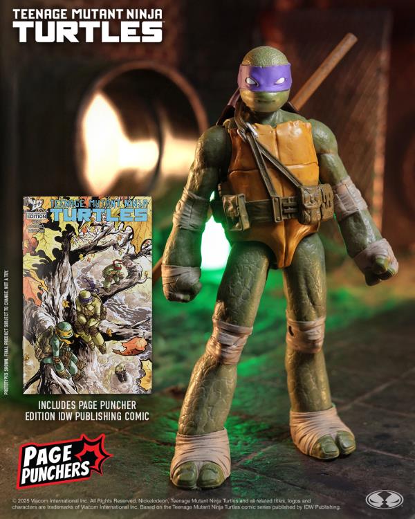 Teenage Mutant Ninja Turtles Page Punchers Donatello 5" Action Figure with Comic Gallery Image 3