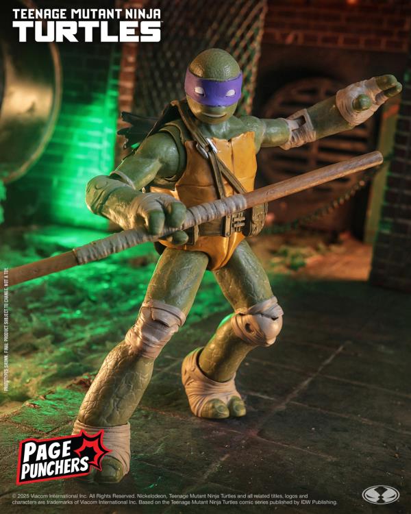 Teenage Mutant Ninja Turtles Page Punchers Donatello 5" Action Figure with Comic Gallery Image 4