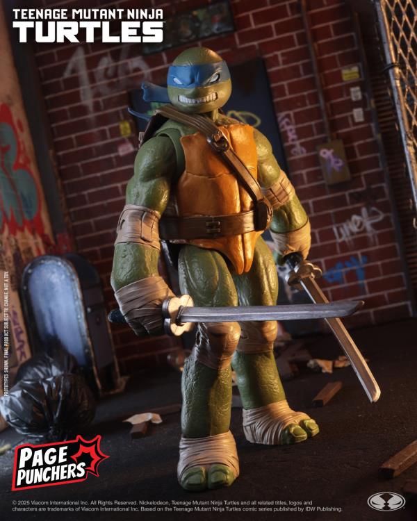 Teenage Mutant Ninja Turtles Page Punchers Leonardo 5" Action Figure with Comic Gallery Image 5