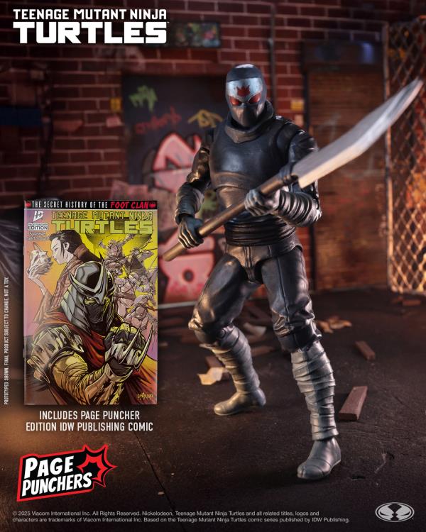 Teenage Mutant Ninja Turtles Page Punchers Foot Soldier 5" Action Figure with Comic Gallery Image 3