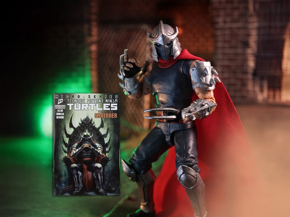Teenage Mutant Ninja Turtles Page Punchers Shredder 5" Action Figure with Comic Gallery Image 1