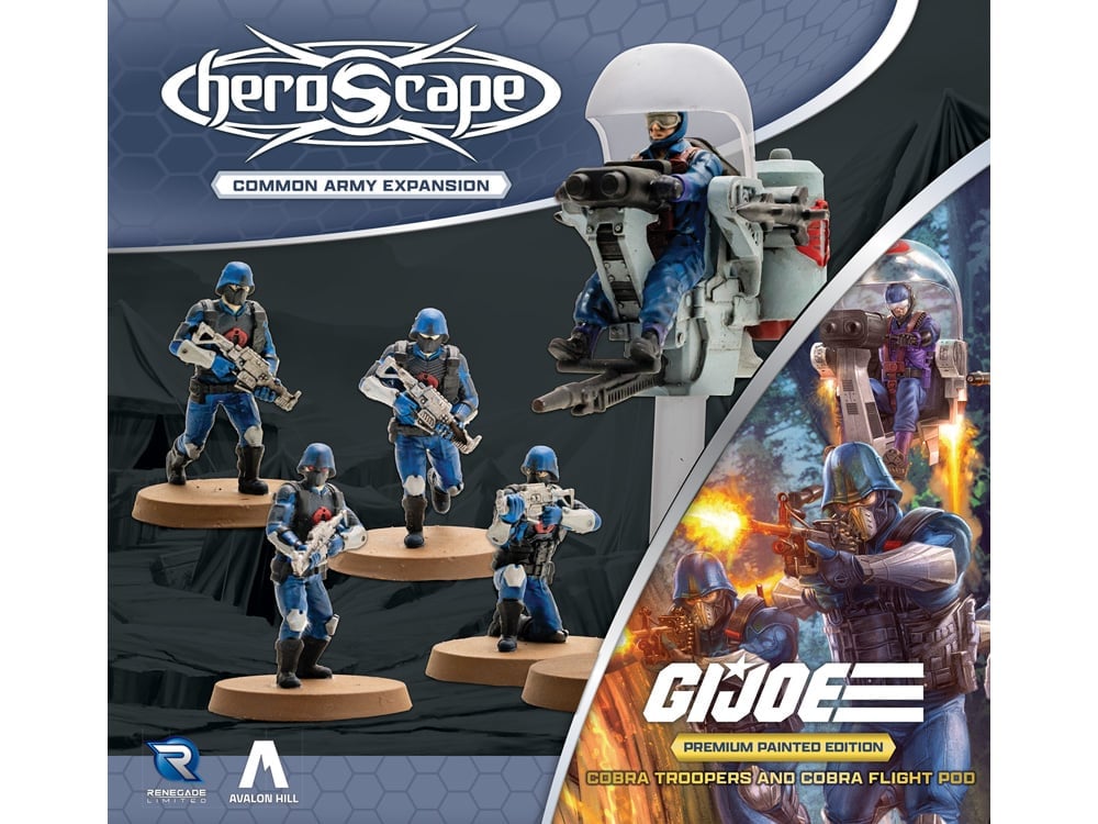 G.I. Joe Heroscape: Cobra Troopers and Cobra Flight Pod Common Army Expansion (Premium Painted Edition) Gallery Image 1