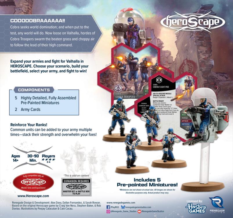 G.I. Joe Heroscape: Cobra Troopers and Cobra Flight Pod Common