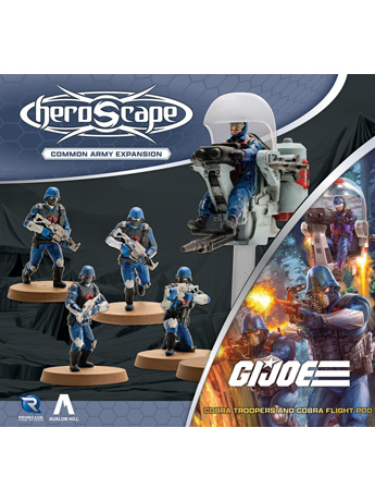 G.I. Joe Heroscape: Cobra Troopers and Cobra Flight Pod Common Army Expansion (Unpainted) Gallery Image 2