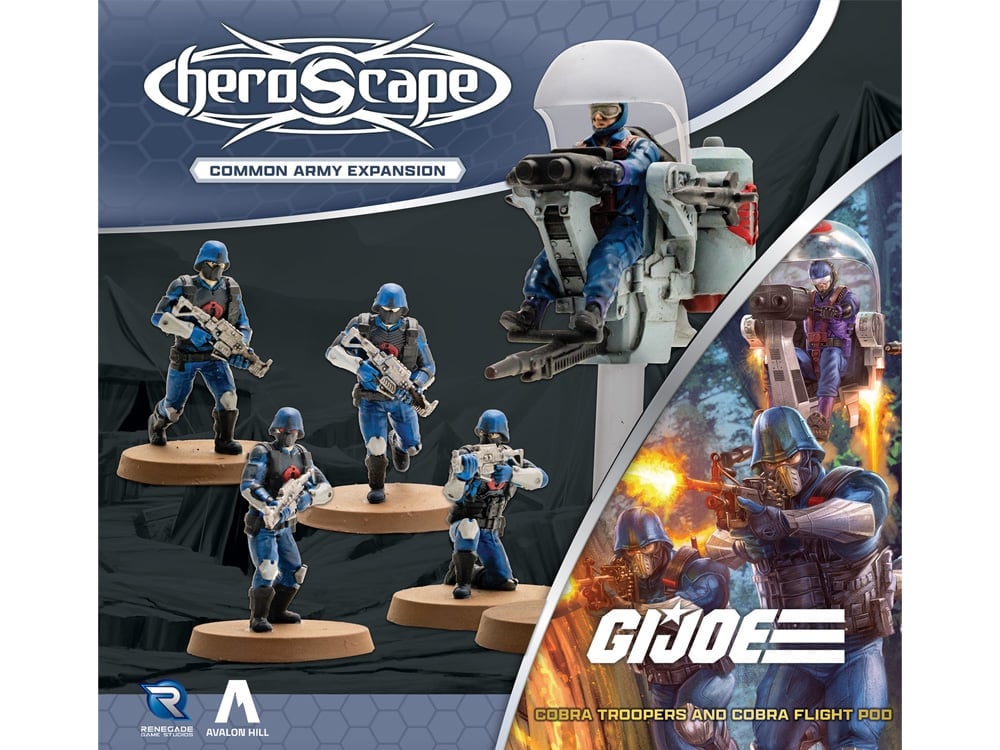 G.I. Joe Heroscape: Cobra Troopers and Cobra Flight Pod Common Army Expansion (Unpainted) Gallery Image 1