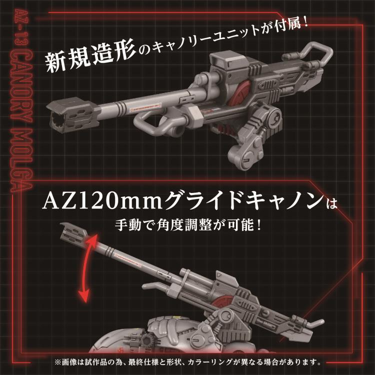 Zoids Advanced Zi AZ-13 Canory Molga 1/72 Scale Model Kit Gallery Image 6