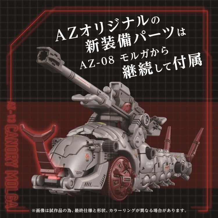 Zoids Advanced Zi AZ-13 Canory Molga 1/72 Scale Model Kit Gallery Image 9