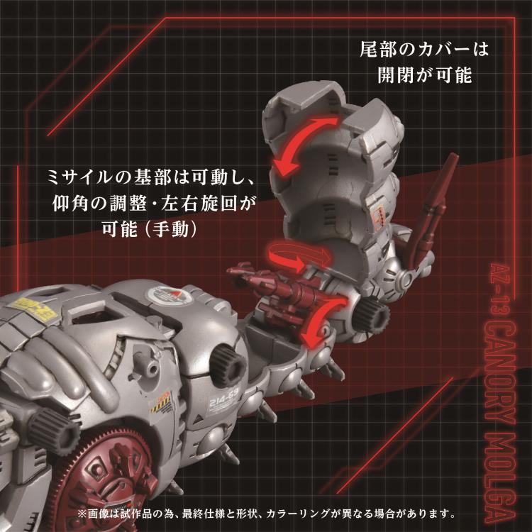 Zoids Advanced Zi AZ-13 Canory Molga 1/72 Scale Model Kit Gallery Image 10