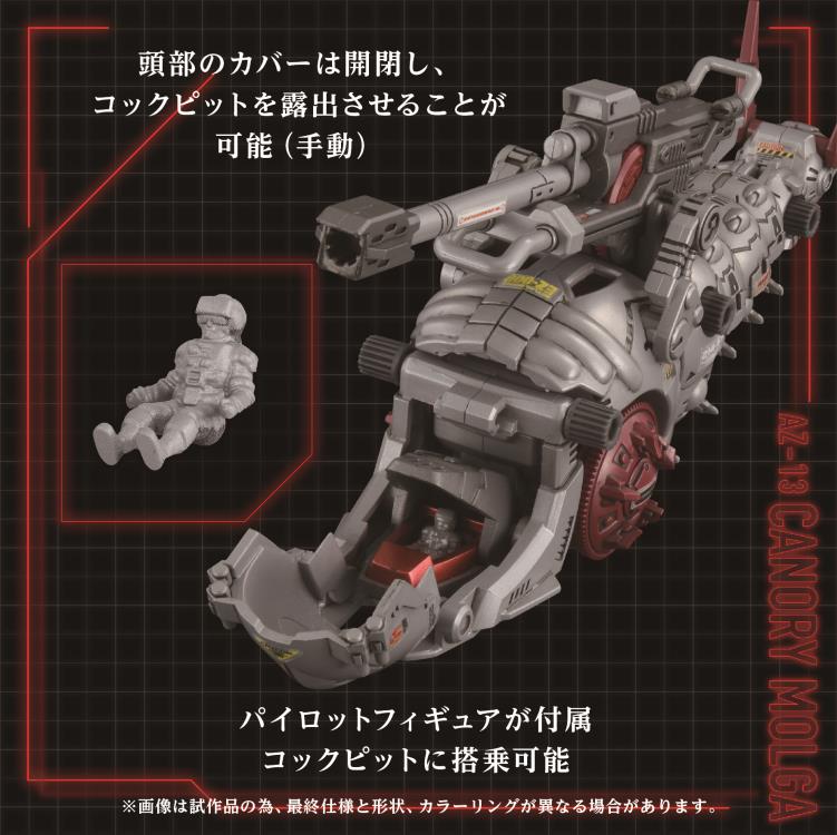 Zoids Advanced Zi AZ-13 Canory Molga 1/72 Scale Model Kit Gallery Image 8