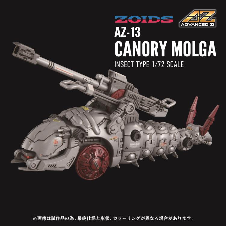 Zoids Advanced Zi AZ-13 Canory Molga 1/72 Scale Model Kit Gallery Image 3