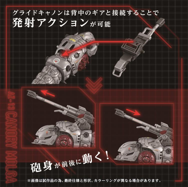 Zoids Advanced Zi AZ-13 Canory Molga 1/72 Scale Model Kit Gallery Image 7