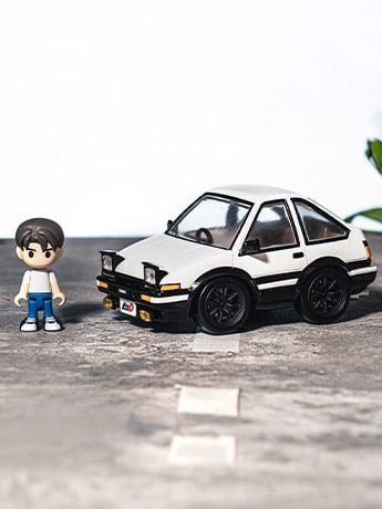 Initial D Q Village QV-05 Toyota AE86 TRUENO Model Kit Set Gallery Image 2