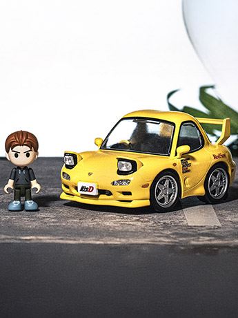 Initial D Q Village QV-06 Mazda RX-7 FD3S Model Kit Set Gallery Image 2