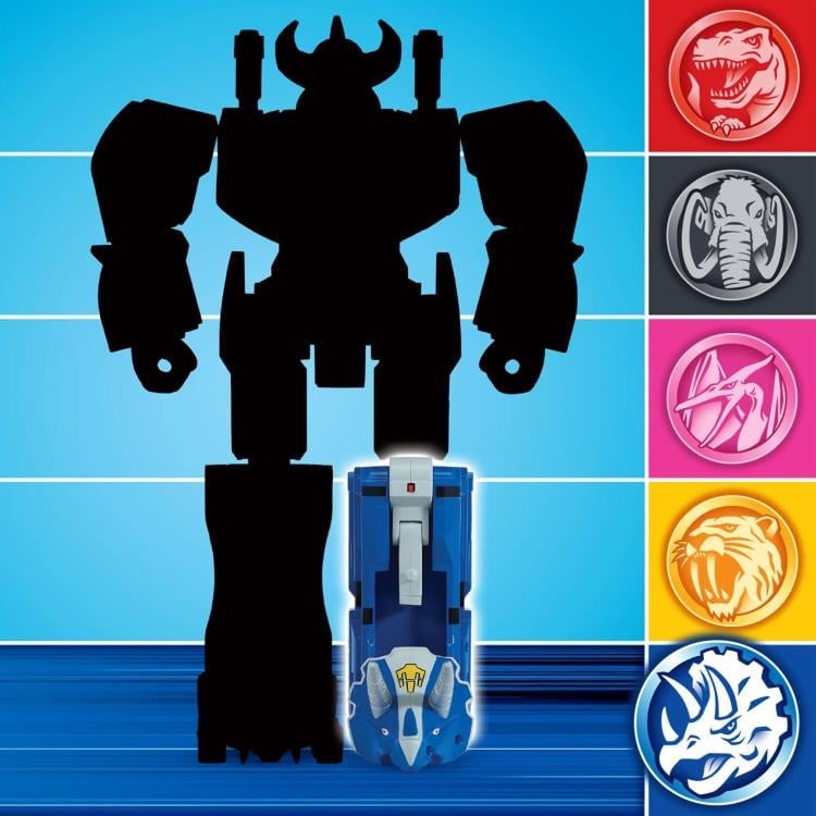 Mighty Morphin Power Rangers Re-Ignition Triceratops Dinozord Figure Gallery Image 7