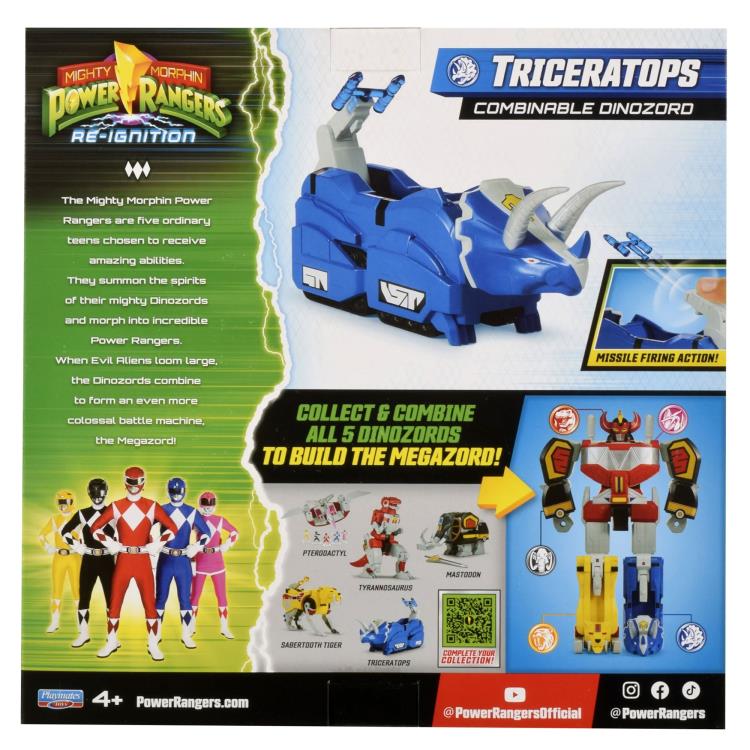 Mighty Morphin Power Rangers Re-Ignition Triceratops Dinozord Figure