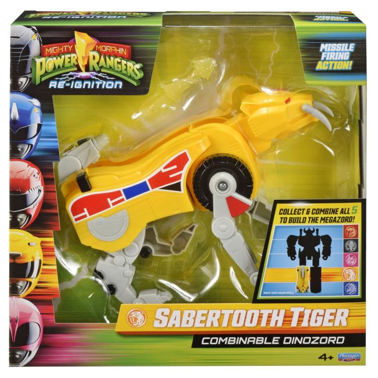 Mighty Morphin Power Rangers Re-Ignition Sabertooth Tiger Dinozord Figure Gallery Image 8