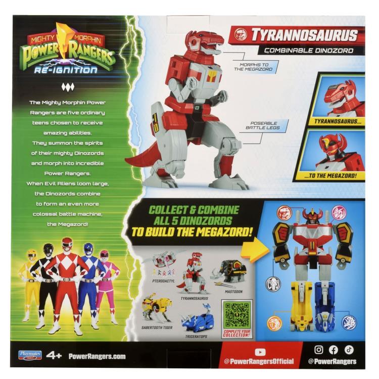 Mighty Morphin Power Rangers Re-Ignition Tyrannosaurus Dinozord Figure Gallery Image 9