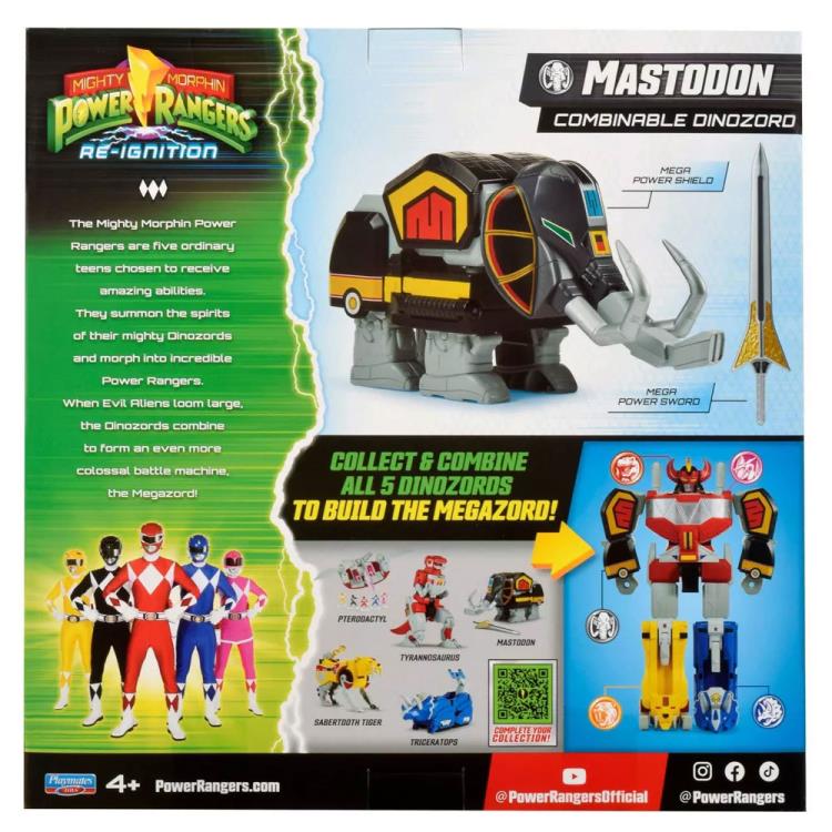 Mighty Morphin Power Rangers Re-Ignition Mastodon Dinozord Figure Gallery Image 9