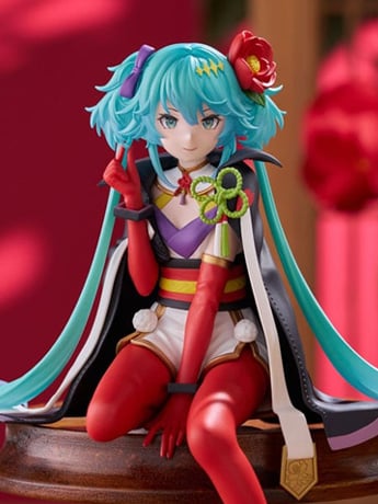 Image of Vocaloid Hatsune Miku (Flower Fairy Camellia) Noodle Stopper Figure
