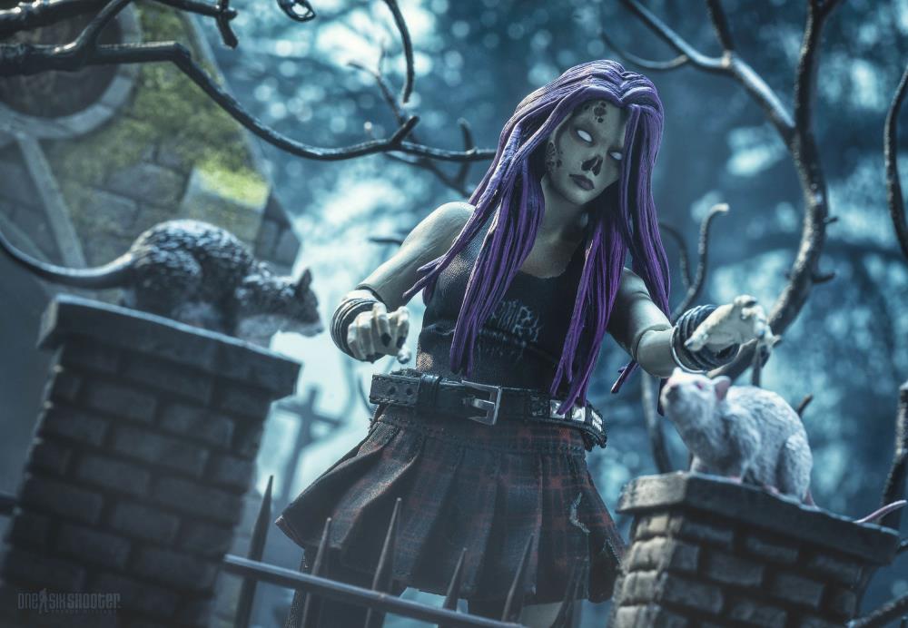 Graveyard Zombies Rocker (Female) Zombie Action Figure Gallery Image 11