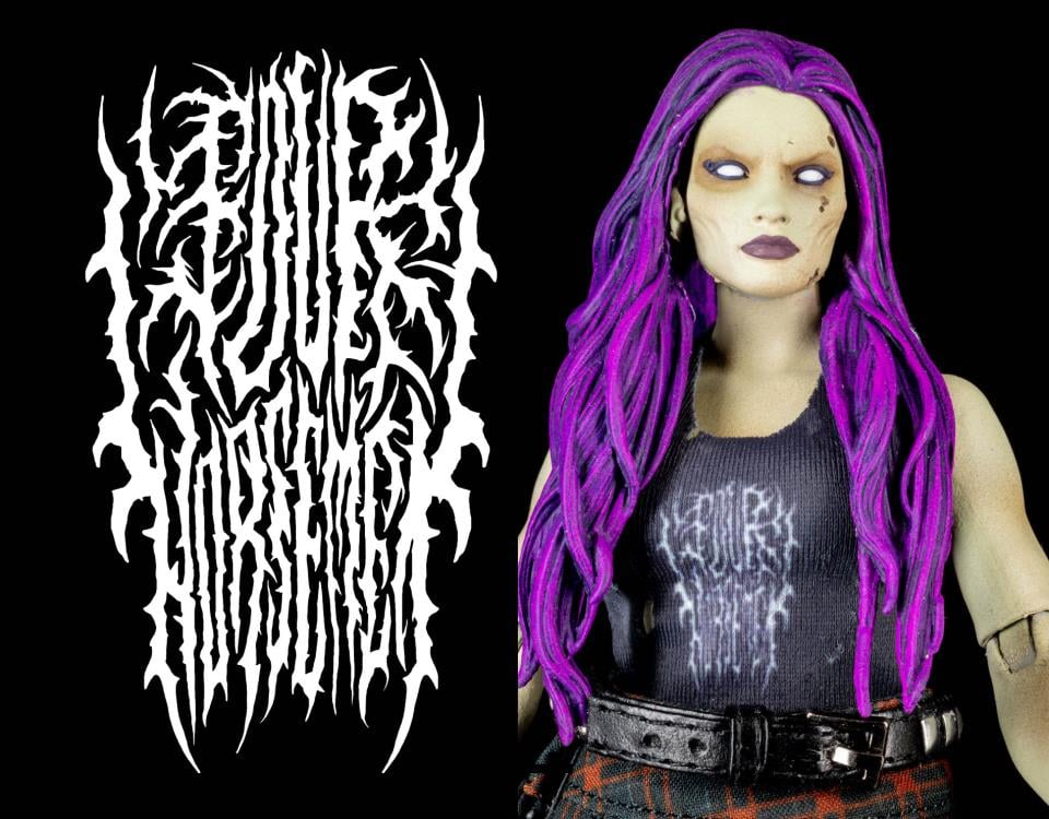 Graveyard Zombies Rocker (Female) Zombie Action Figure Gallery Image 6