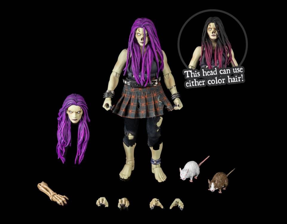 Graveyard Zombies Rocker (Female) Zombie Action Figure Gallery Image 9