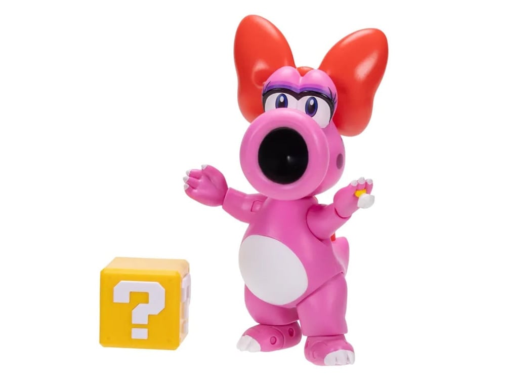 World of Nintendo Birdo with Question Block 4-Inch Scale Figure Gallery Image 1