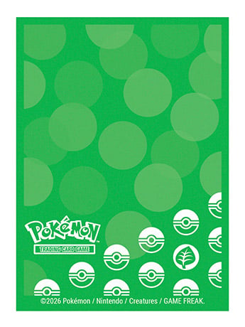 Pokemon Trading Card Game Grass Type Energy Deck Protector Card Sleeves (65  Count)