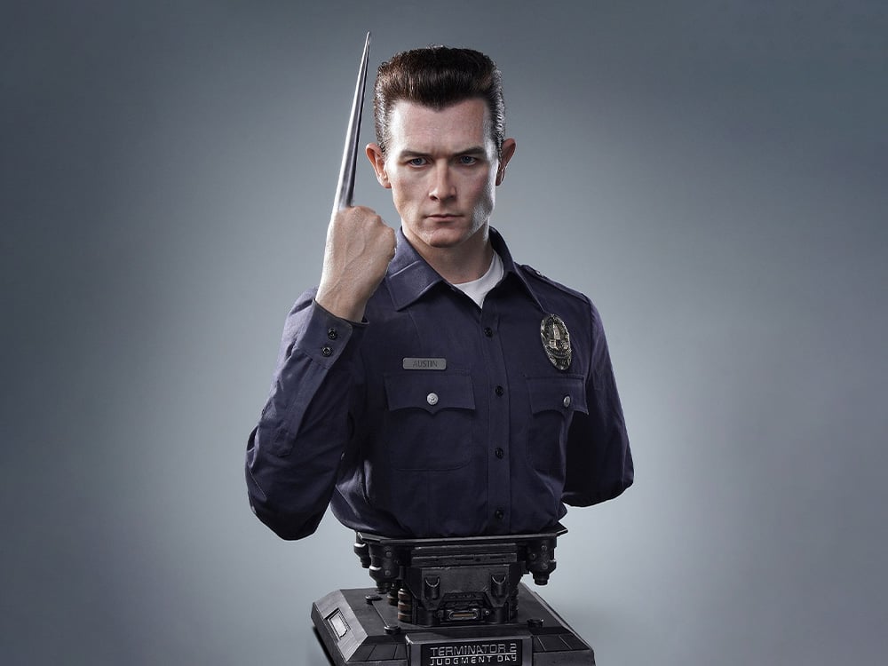 Terminator 2: Judgement Day T-1000 Life-Sized Bust Gallery Image 1