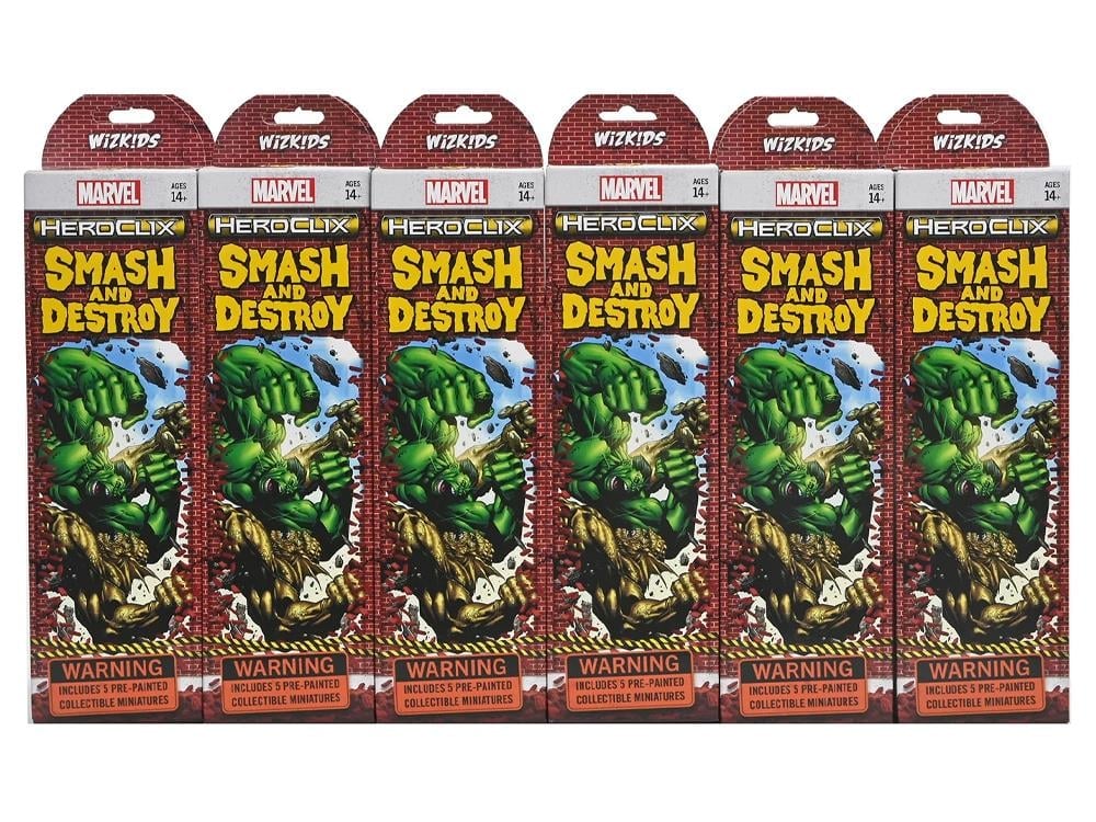 Marvel HeroClix Smash and Destroy Brick of 12 Booster Boxes