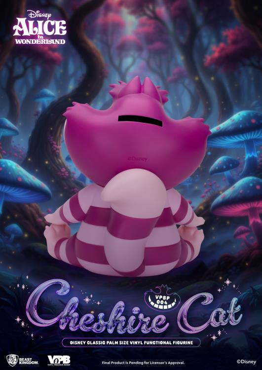 Disney Classic Vinyl Piggy Bank Palm Series Cheshire Cat Figurine