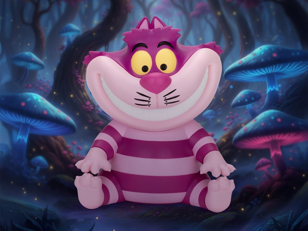 Disney Classic Vinyl Piggy Bank Palm Series Cheshire Cat Figurine