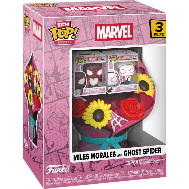 Marvel Bitty Pop! Bouquet Mile Morales & Ghost Spider (Valentine) Gallery Image 3