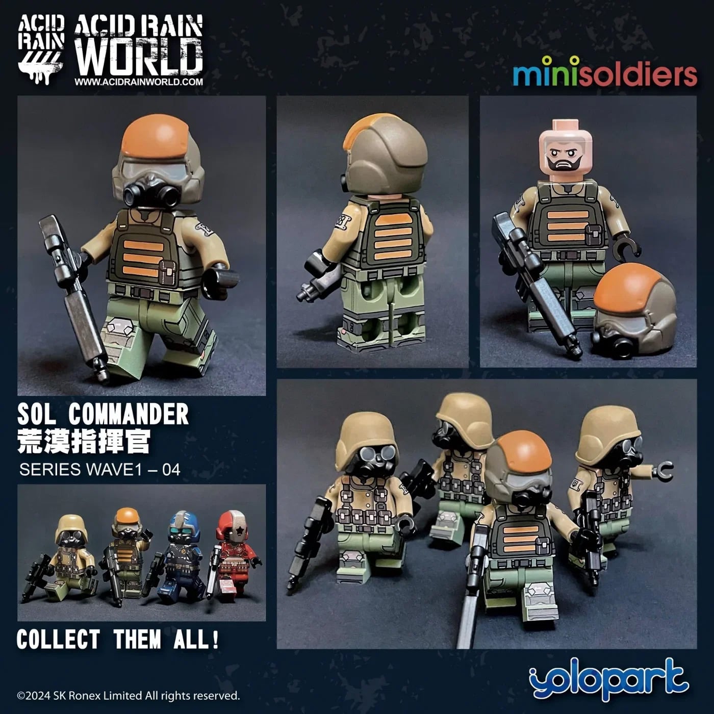 Acid Rain World Mini Soldiers Wave 1 Set of 4 Figures Gallery Image 6