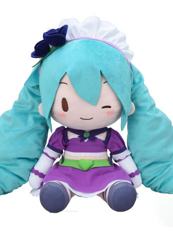 Vocaloid Fuwa Petit Hatsune Miku (Love and Berry Dress Up and Dance! Sparkly Purple) Large Plush Gallery Image 2