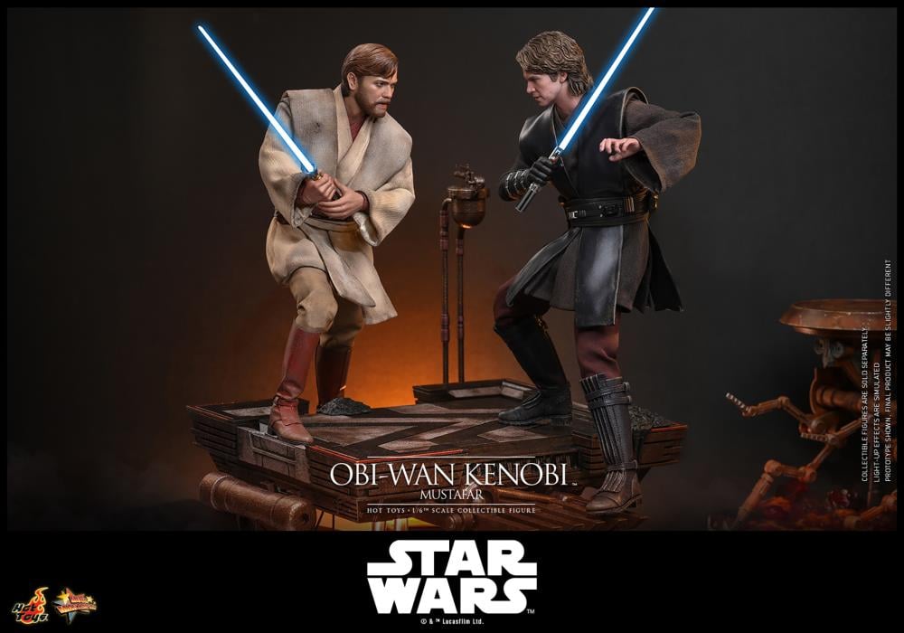 Star Wars: Revenge of the Sith MMS Obi-Wan Kenobi (Mustafar Ver.) 1/6th Scale Collectible Figure Gallery Image 18