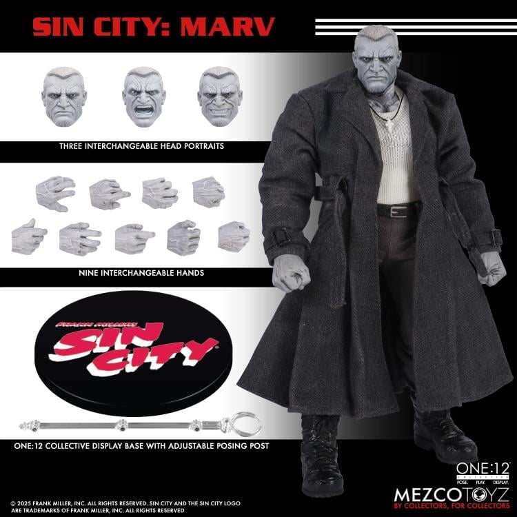 Sin City One:12 Collective Marv Action Figure Gallery Image 12